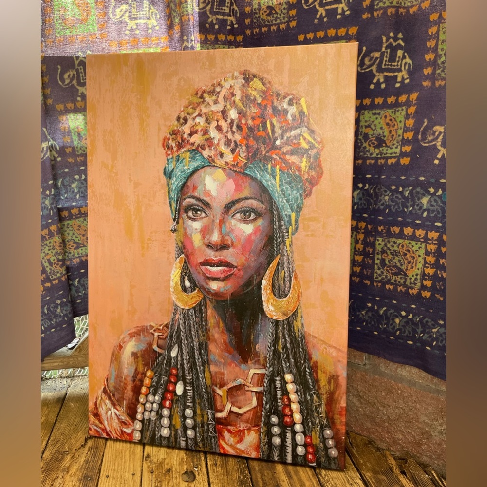 African Print on Canvas #1